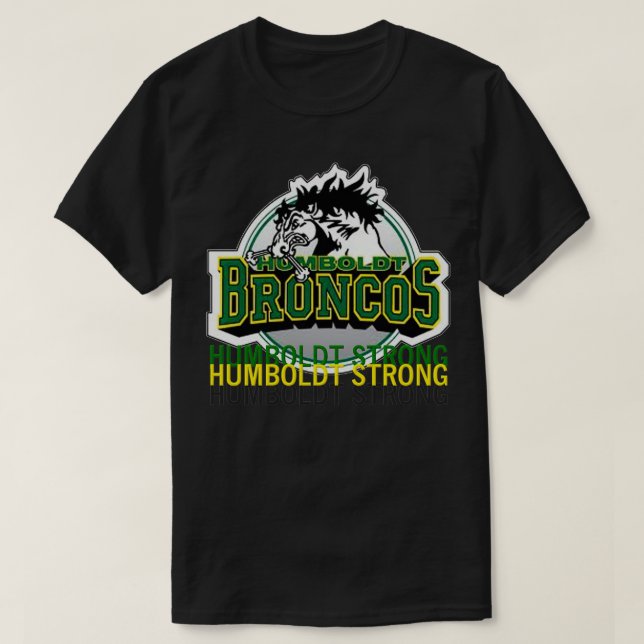 Camiseta Humboldt Strong Remember The Humboldt Broncos (Frente do Design)