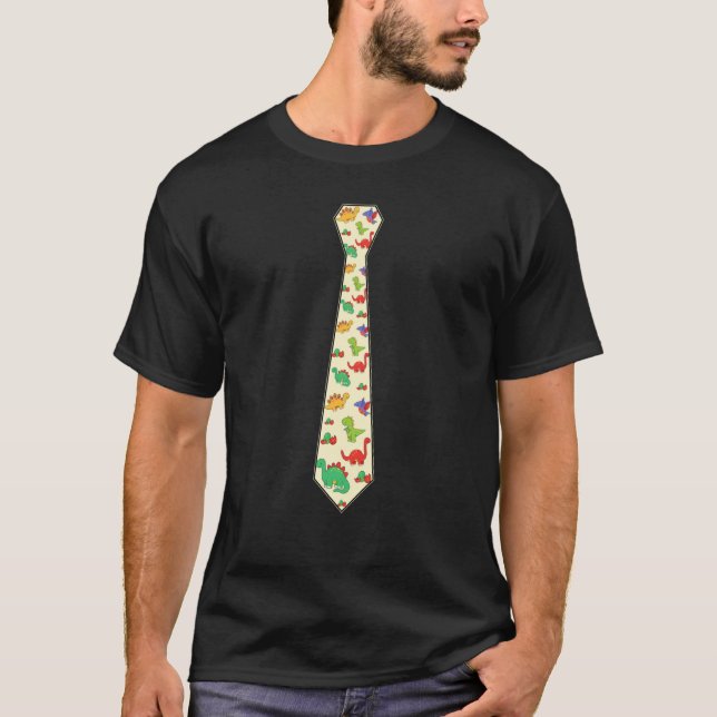 Camiseta Humerous Necktie Party Dinosaur (Frente)