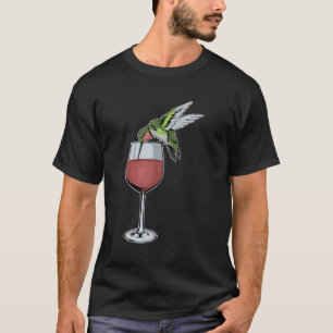 Camiseta Humingbird Wine Bird Spirit Animal Wine Hummingbi