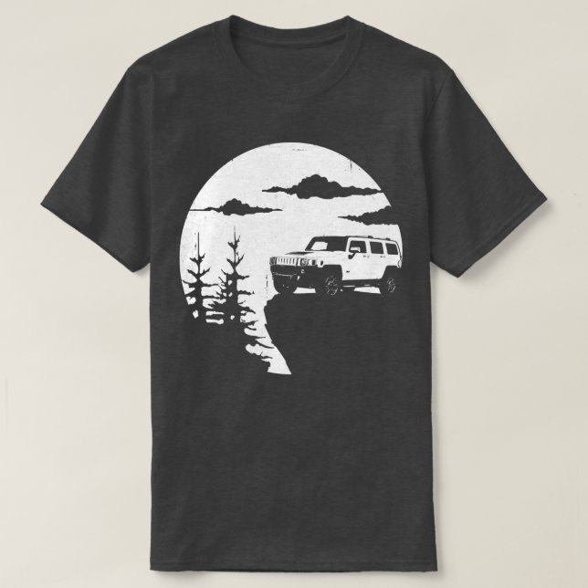 Camiseta Hummer H1 H2 H3 Aventura fora da estrada  (Frente do Design)