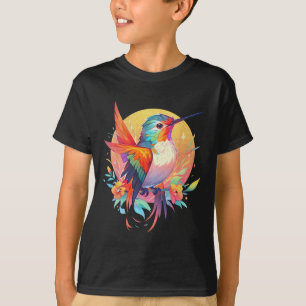 Camiseta Hummingbird Bird Cartoon Bird Watts Dia da Terra