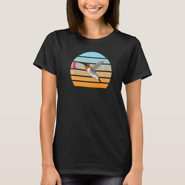 Camiseta Hummingbird Birdwatcher Ornithologista Biologista (Frente)