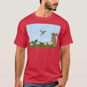 Camiseta Hummingbird Bunny Primavera Birdwatcher Animal B