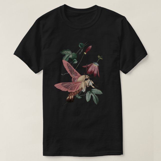 Camiseta Hummingbird Hawk Moth (Frente do Design)