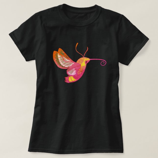 Camiseta Hummingbird Hawk Moth (Frente do Design)