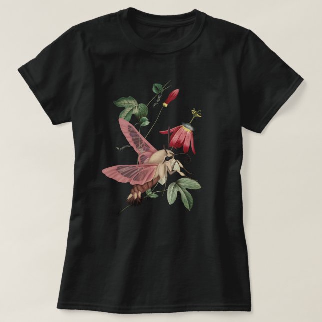Camiseta Hummingbird Hawk Moth (Frente do Design)