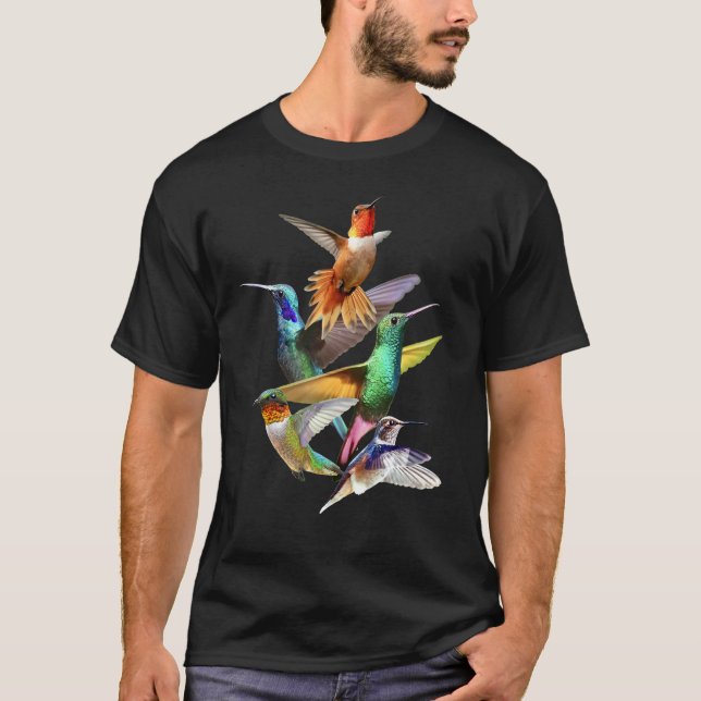 Camiseta Hummingbird No Voo Hummingbird Eu Adoro Hummingbi (Frente)