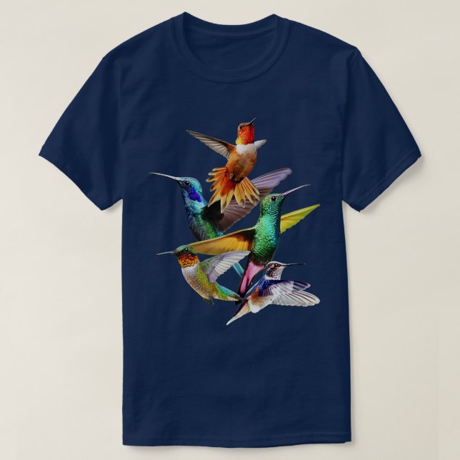 Camiseta Hummingbird no Voo Hummingbird Presente Adoro Humm (Frente do Design)