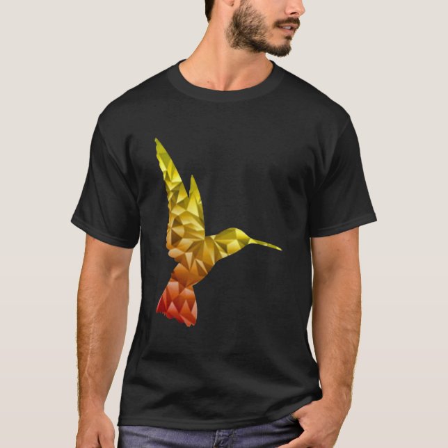 Camiseta Hummingbird polygonal symbol (Frente)