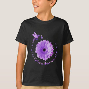 Camiseta Hummingbird Roxo Roxo Roxo Roxo Epilepsia Atenção