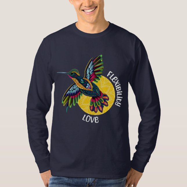 Camiseta Hummingbird Spirit Animal Sleeve T Shirt (Frente)