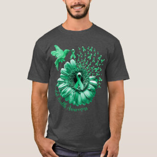 Camiseta Hummingbird Sunflower Green Mental Health Awarenes