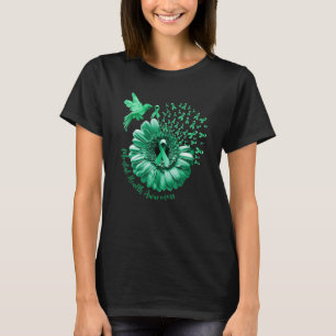Camiseta Hummingbird Sunflower Green Mental Health Awarenes