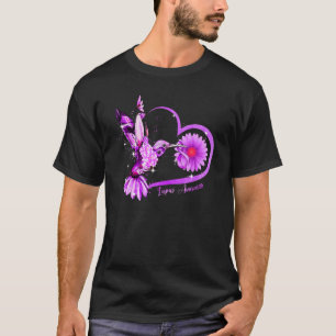 Camiseta Hummingbird Sunflower Hearple Ribbon Lupus Aw