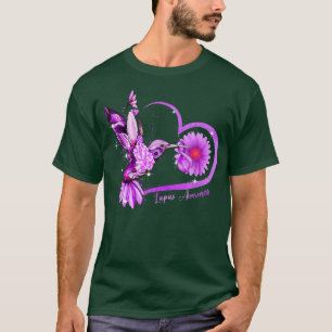Camiseta Hummingbird Sunflower Hearple Ribbon Lupus Aw