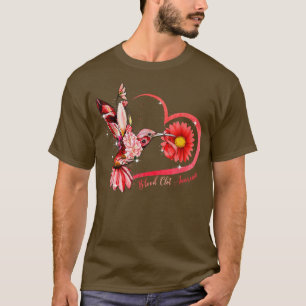 Camiseta Hummingbird Sunflower Heart Red Ribbon Slot