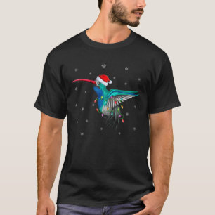 Camiseta Hummingbird Xmas Iluminação Santa Hemingbird Ch
