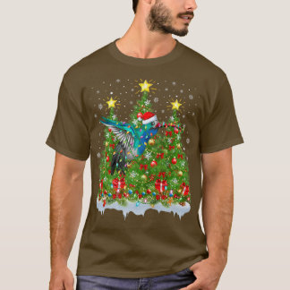 Camiseta Hummingbird Xmas Lights Papais noeis Hummingbird C