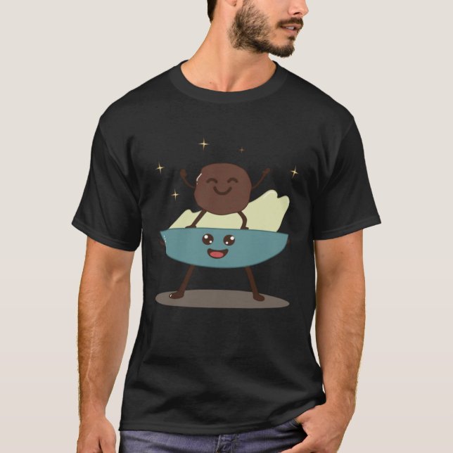 Camiseta Hummus Bowl Dancing With Falafel Healthy Levant (Frente)
