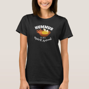 Camiseta Hummus é a minha Comida vegetariana de vegetariano