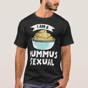 Camiseta Hummus Saudável Presente Recebe Vaca Negra