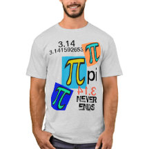 Humor 3,14 Pi Nunca Termina Verde Azul