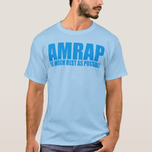 Camiseta Humor AMRAP de WOD tanto resto como possível