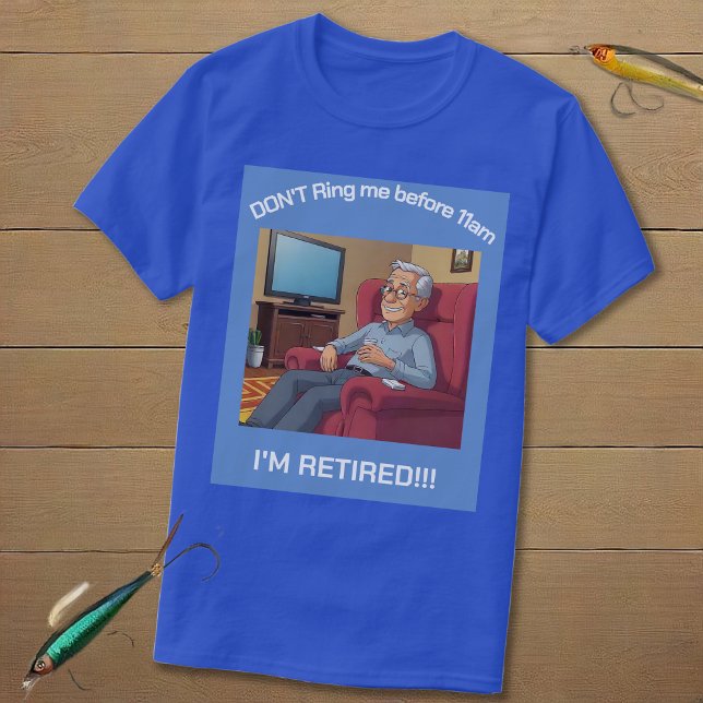 Camiseta Humor aposentado, Mais velho (Criador carregado)