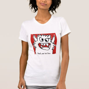 Camiseta Humor bonito feito sob encomenda do monstro dos