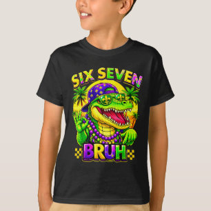 Camiseta Humor Carnaval 67 Seis Sete Jacaré Cara Homens M