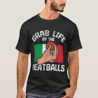 Camiseta Humor-Chef Italiano Foodie Engraçado Agarra A Vida