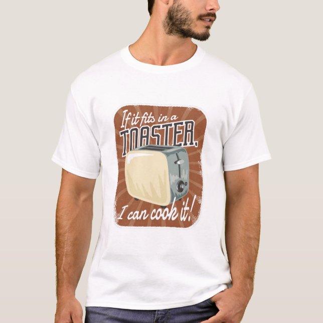 Camiseta Humor com Cozinhar de torre retrorreflector (Frente)