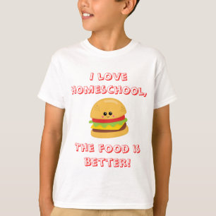 Camiseta Humor da comida de Homeschool
