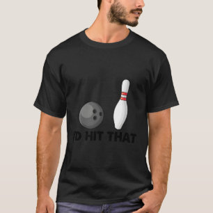 Camiseta Humor Da Equipe Da boliche Eu Acertava