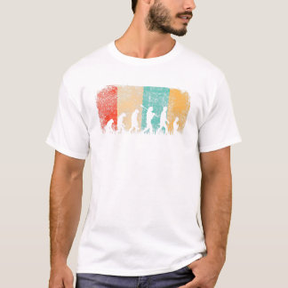 Camiseta Humor da Evolução do Yoga Vintage Engraçado