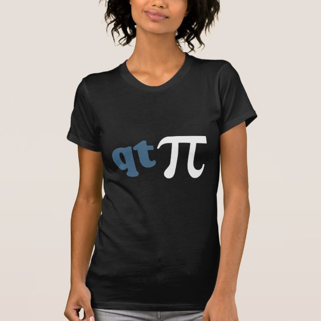 Camiseta Humor da matemática - T bonito Pi (Frente)