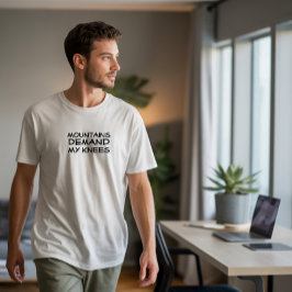 Camiseta Humor de acampamento de caminhada preto
