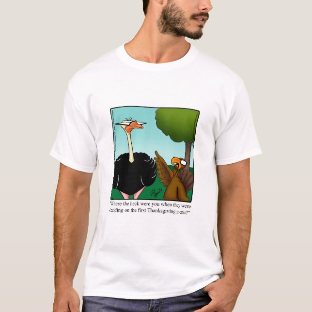Camiseta Humor de Ação de Graças para Ele (Frente)
