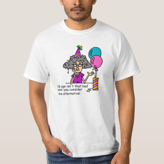 Camiseta Humor de Alternativo de Aniversário (Frente)