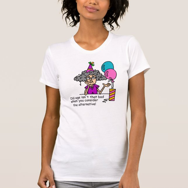 Camiseta Humor de Alternativo de Aniversário (Frente)