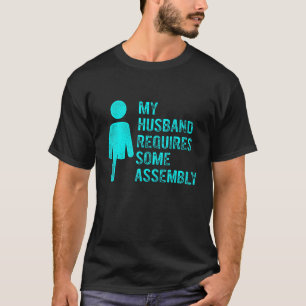 Camiseta Humor de Amputado Marido Montagem Perna Braço Recu