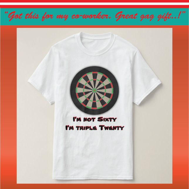 Camiseta Humor de Aniversário da 60ª Liga Dart (Criador carregado)