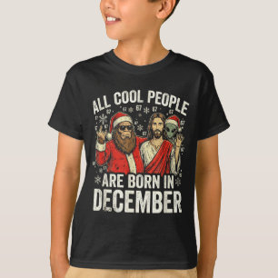 Camiseta Humor de Aniversário de Natal Jesus Engraçado Nasc