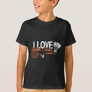 Camiseta Humor de Badminton Engraçado Smash Shuttle Birdie