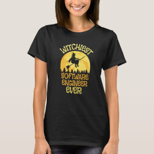 Camiseta Humor de Bruxas de Halloween do Engenheiro de Soft