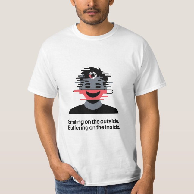 Camiseta Humor de Buffer Mínimo (Frente)