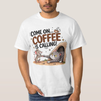 Camiseta Humor de Café para Amantes de Café Diários