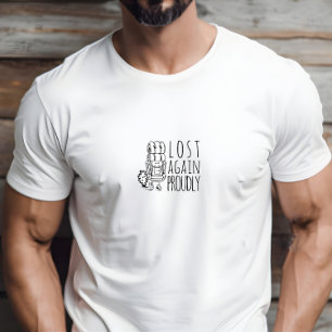 Camiseta Humor de camping de caminhada preto