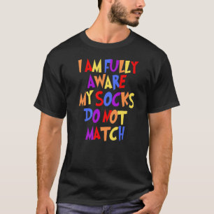 Camiseta Humor de Choque Divertido do Meias