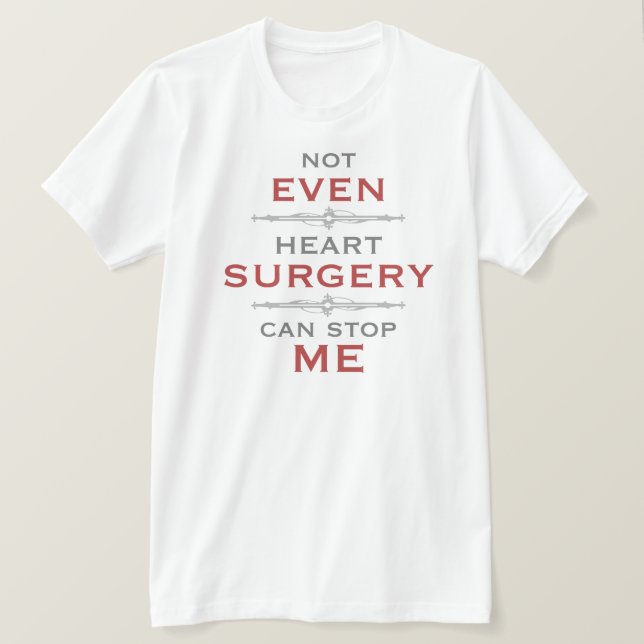 Camiseta Humor de Cirurgia Cardíaca (Frente do Design)